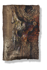 "Esrito en la naturaleza V", 2013, inkt op papyrus, 35 x 25 cm