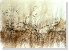 “Entre tierras”, 2002, ink on paper, 46,5  x  64,5 cm