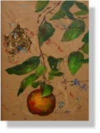 “Naranja”, 2007, olieverf op doek, 40 x 30 cm