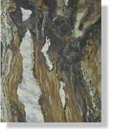 "Silencio", 2010, mixed media on canvas, 60 x 50 cm